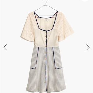 Madewell square neck dress
